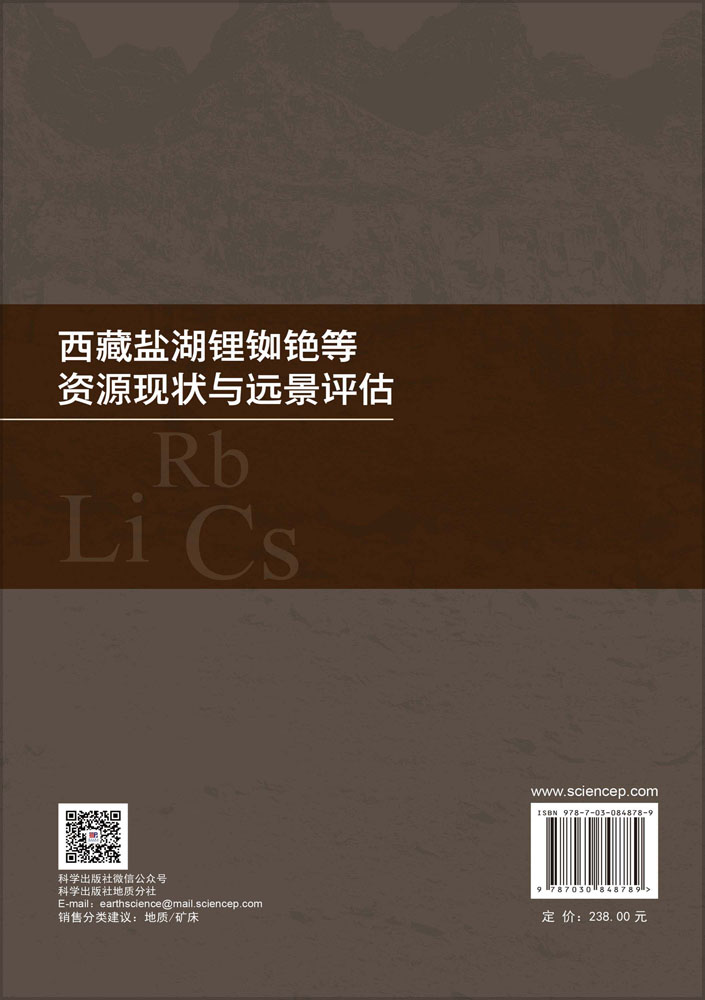 西藏盐湖锂铷铯等资源现状与远景评估