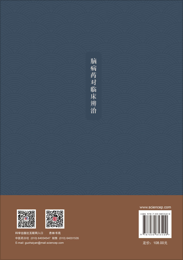 脑病药对临床辨治