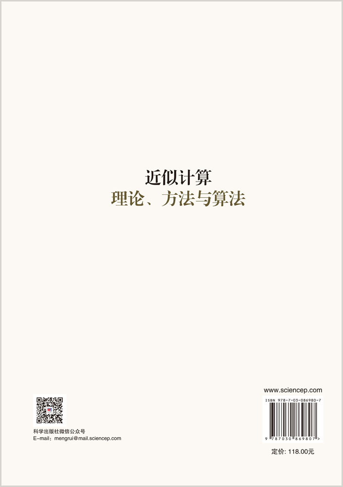 近似计算理论、方法与算法